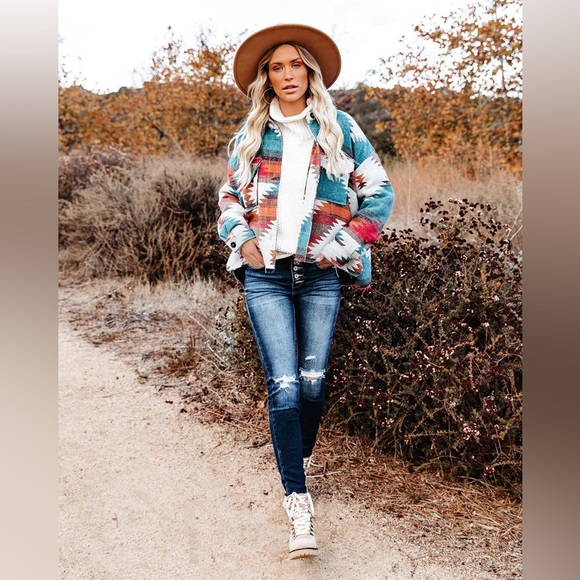 Vici Zion button down jacket 💙 new - Picture 3 of 4